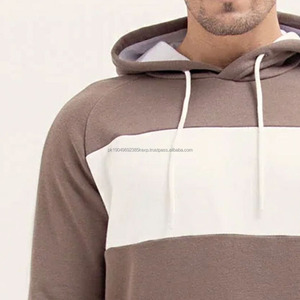 Sweat à capuche en molleton 100% coton pour homme, poids lourd, de haute qualité, col à capuche à double panneau avec design découpé pour l'hiver - Product Image 5