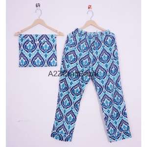 Conjunto de Pijama de Algodón 100% para Mujer, Ideal para Fiestas, Cuello en V, Manga Larga, Estampado Floral, Ropa de Dormir Cómoda para Toda Temporada - Product Image 3