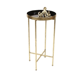 Mesa de Centro de Metal Resistente y de Alta Venta con Base Única, Decorativa y Portátil para Salones Elegantes y Hogares Modernos - Product Image 2