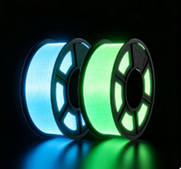 Filament photoluminescent 3D de qualité supérieure 1,75 mm, filament PLA lumineux qui brille dans le noir pour l'impression 3D