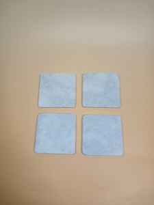 Juego de cuatro posavasos de mármol travertino natural, posavasos minimalistas para bebidas, decoración moderna para mesa - Product Image 3