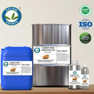 Steam Distilled Carrot Seed Essential Oil Pure Daucus Carota Herbal Oil - For Aromatherapy Applications - B2B Export Supply - Product Image 2