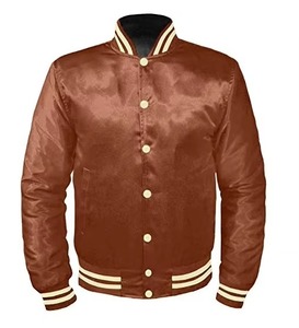 100% Polyester Satin Bomber Letterman <b>Jacket</b> For <b>Winters</b> And Upcoming Festivals <b>Cheap</b> Gold Satin Varsity <b>Jackets</b> For Men - Product Image 5