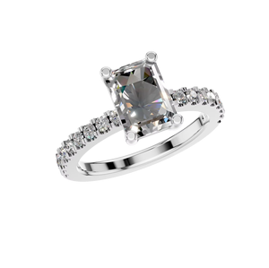 Anillos de Boda con Diamantes Corte Princesa, Certificado GRA, Joyería para Mujer con Incrustaciones de Diamantes, Anillo de Compromiso de Plata 925 con Moissanita para Mujer - Product Image 5