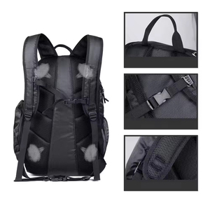 Sac de basketball de luxe en velours côtelé robuste OEM, grande capacité, sac à dos de football, coutures renforcées, compartiment à chaussures, écologique - Product Image 3