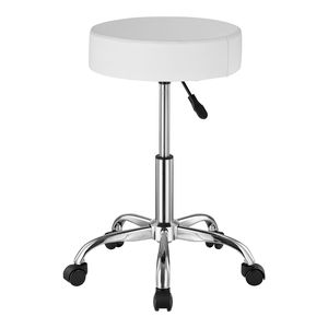 Sgabello Girevole Regolabile in Altezza per Salone, Capacità 450 LBS, con Seduta in Pelle PU Ispessita - Product Image 2