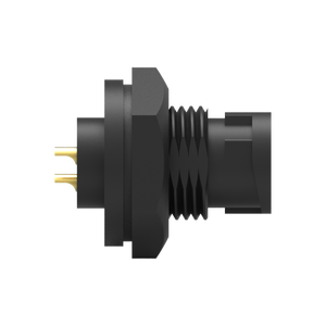 ขั้วต่อกันน้ำแบบ IP67 ชนิดบัดกรี ตัวล็อคด้านหน้า ตัวเรือนไนลอน หน้าสัมผัสทองเหลือง 3 ขา - Product Image 6