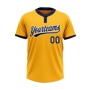 Wholesale Unisex Baseball Two <b>Button</b> Short Plus Size Jersey Custom College Team Wear Breathable Moisture Wicking Professional - Product Image 3