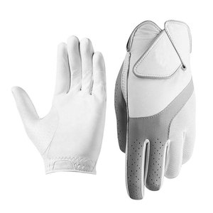 Custom Made Sheep <b>Leather</b> Cabretta Premium <b>Brown</b> Sheepskin Golf <b>Gloves</b> Custom Logo <b>Men</b> Breathable Soft Grip Durable Non-Slip - Product Image 1