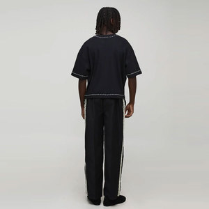 Novedades en Ropa Urbana para Hombre, Camiseta con Pedrería, Diseño Personalizado, Estilo Urbano de Alto Rendimiento, 100% Algodón - Product Image 5