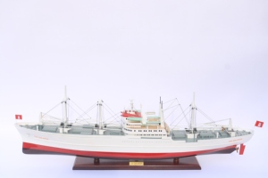 Handmade <b>Mini</b> Wooden Cargo Ship Model - Small Commercial Vessel Scale Replica Collectible Toy Decor, Cap San Diego - Product Image 3