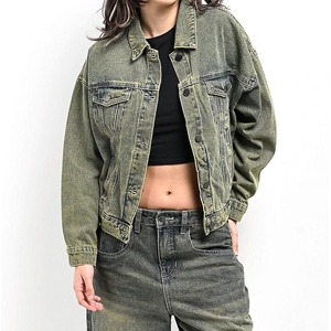 Custom Design <b>Ladies</b> Denim <b>Jacket</b> New Fashion High Quality Winter Wear Washed Denim <b>Jeans</b> <b>Jacket</b> - Product Image 1