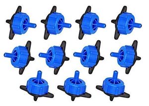 Émetteur d'irrigation goutte à goutte 8 LPH en polypropylène, goutteur en ligne noir et bleu pour jardin, agriculture, économie d'eau, micro-irrigation - Product Image 2