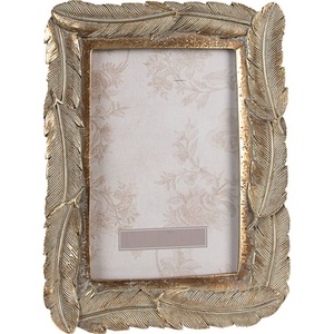 Nordic <b>Gold</b> Feather Resin Picture <b>Frame</b> European Style Creative Desktop Portrait <b>Frame</b> Wedding Table Number Ornament Holder - Product Image 1