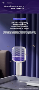 Lampe anti-moustiques USB réglable à 360 degrés avec bras flexibles et flash intégré pour usage intérieur - Product Image 5