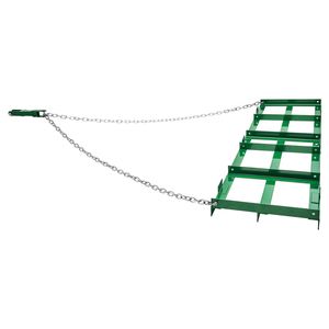 Erpice trainabile per impieghi gravosi da 6 piedi con barre regolabili e catena da 72 pollici - Rastrello livellatore per vialetti e paesaggistica - Product Image 1