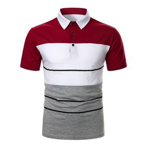 Chemises de golf pour hommes, manches courtes, tricotées, respirantes, style décontracté, noir, blanc, gris - Product Image 6