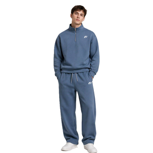 Conjunto de Sudadera con Capucha Unisex de Color Sólido, Manga Larga, Estilo Casual Urbano, Corte Holgado, Bolsillos Laterales, Algodón Ligero - Product Image 1