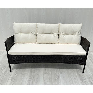 SF00067 Conjunto de Muebles de Jardín Modernos de Ratán y Acero, Chaise Lounge con Cojín de Poliéster y Mesa de Vidrio Templado, Directo de Fábrica en Vietnam - Product Image 3
