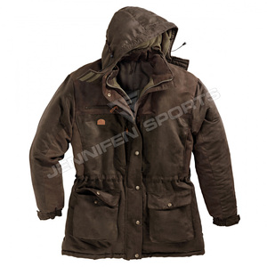 Veste de chasse pour homme de haute qualité personnalisée, tissu en toile 100% coton, autres produits de chasse, veste de chasse avec capuche - Product Image 1
