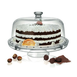 Support à gâteau Excelsa avec cloche en verre Palladio 30x23.5x30 cm Transparent - Product Image 3