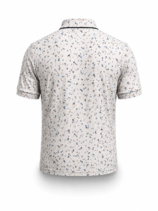 เสื้อโปโลชายแขนสั้น พิมพ์ลายด้านหน้า ผ้าฝ้ายถัก ระบายอากาศได้ดี สไตล์ลำลองสำหรับตีกอล์ฟ บริการ OEM - Product Image 3