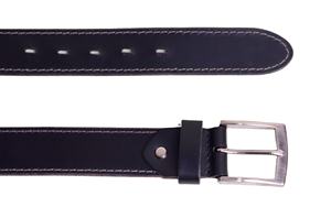 เข็มขัดหนังวัวคุณภาพพรีเมียมแบบลำลอง พร้อมหัวเข็มขัดโลหะผสม เย็บตะเข็บเดี่ยว ทนทานและแข็งแรงสูง - Product Image 2