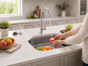 Vietnam Manufacturer Wholesale Premium Modern Polished Single Bowl Stainless Steel Kitchen Sink SS304 Undermount Design - Product Image 4