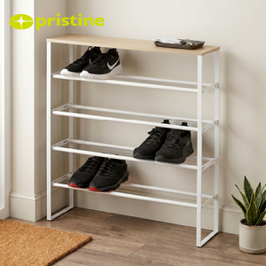 Modern Durable Portable Powder Coated Iron Metal Space Saving 5 tier <b>Shoe</b> <b>Rack</b> Easy Assembly Home Furniture Living Room - Product Image 6
