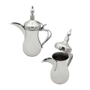 <b>Set</b> Of 3 Stainless Steel Made Classic Metal Arabic Coffee <b>Pot</b> Dallah Coffee Maker for Middle East Style <b>Tea</b> and Coffee Serving - Product Image 5