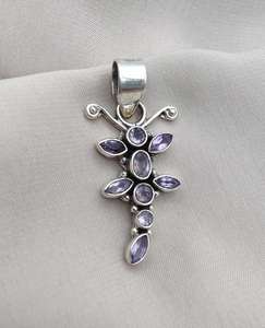 Amethyst Pendant 925 Sterling Silver Handmade Jewelry <b>Women</b> Men Unique Natural Gemstone Necklace Gift - Product Image 6