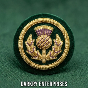 Parche Bordado Hecho a Mano con Hilo de Bullion para Logia Masónica de Investigación, Lámpara Dorada del Conocimiento y Distintivo de Libro Abierto para Uniformes de Regalia - Product Image 2