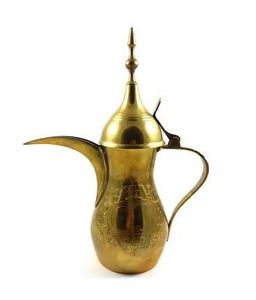 กาต้มกาแฟแบบอาหรับสีโรสโกลด์ทองแดง กาต้มน้ำชาดัลลาห์ ภาชนะใส่เครื่องดื่มสไตล์ตะวันออกกลางสมัยใหม่ ภาชนะเสิร์ฟสำหรับโรงแรม ขายส่ง - Product Image 2