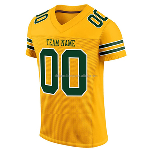 Maillot de football américain personnalisé sublimé pour homme, blanc et rouge, col en V, manches courtes, anti-humidité, nom d'équipe imprimé 00, vêtement - Product Image 4