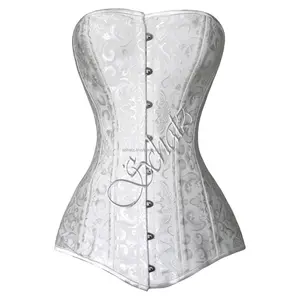 Corsetto a bustino floreale con corsetto a busto lungo a buon mercato corsetto in acciaio disossato a buon mercato corsetto a forma di busto lungo a forma di busto