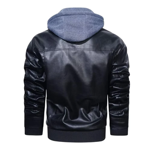 แจ็คเก็ตขายส่ง ซิปและเข็มขัดแบบกำหนดเอง แจ็คเก็ตหนังแฟชั่นผู้ชายสำหรับขี่มอเตอร์ไซค์ ผลิตในปากีสถาน ปรับแต่งแจ็คเก็ตหนังได้ - Product Image 3