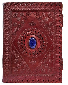 Genuino quaderni di diario in pelle Vintage A5 taccuini di carta bianca fatti a mano con cialco in pietra <span class=keywords><strong>lapis</strong></span> in rilievo per il regalo - Product Image 2