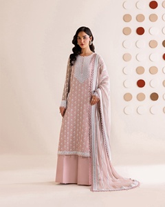 Vestidos Salwar Kameez de Verano para Mujer, Estilo Casual Pakistaní e Indio, de Primera Calidad, en Tela de Viscosa, Seda, Algodón, Lino y Poliéster, Modelo MDL 1018 - Product Image 3