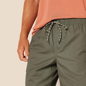 Shorts de plage écologiques pour hommes, taille élastique, séchage rapide, imprimé numérique, motif uni, pour la natation et les vacances, service OEM - Product Image 2