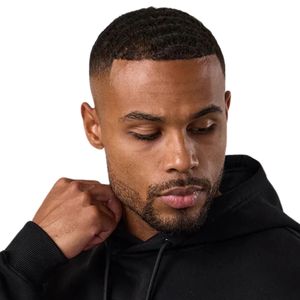 Sweat à capuche noir pour homme, pull décontracté en molleton, manches longues, vêtements de sport, tenue de gym, mode hiver - Product Image 3