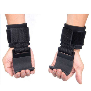 Crochets de musculation personnalisés avec sangles de poignet pour l'entraînement de force et les exercices de traction, logo personnalisé, fournisseur OEM en gros pour les salles de sport - Product Image 1
