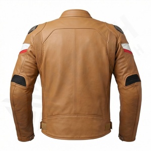 Chaqueta de Motociclista de Cuero Genuino para Hombre de la Mejor Calidad, Nueva Colección de Invierno, Chaquetas de Motocicleta con Protecciones Desmontables Personalizadas - Product Image 2