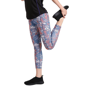 Spandex Polyester Sublimation Women's Training Workout Tights For Adults Breathable Fitness Wear Gym Leggings - Product Image 4