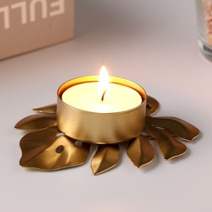 Portavelas Decorativo de Metal con Patrón Grabado, Portavelas de Lujo para Decoración de Mesa en Hogar, Hotel, Restaurante, Regalo - Product Image 5