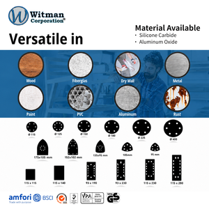 40G Silicon Carbide <b>Abrasive</b> Mesh Disc 5" Hook & Loop Dustless Rapid Stock Removal Sanding Rust Cleaning Paint Stripping 5Pak - Product Image 4
