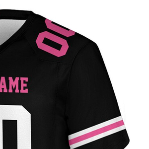 Camiseta de Fútbol Americano Personalizable Unisex con Cuello en V, Manga Corta, Impresión Sublimada, Poliéster que Absorbe la Humedad - Product Image 2