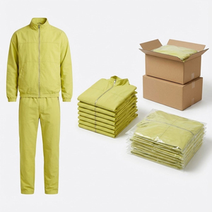 Men Athletic Windbreaker Suit Full Zip up Sports Jacket with Training Pants OEM Manufacturer - Product Image 6