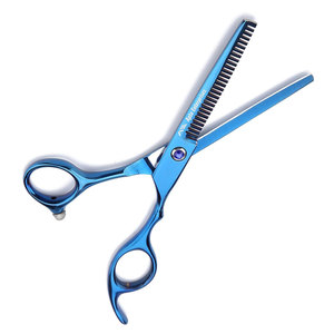 Professional <b>Dog</b> Hair Cutting <b>Scissors</b> Stainless Steel Pet Grooming Shears Shearing Design Blue Fish Style Hairdressing - Product Image 3