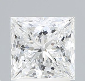 Diamant blanc synthétique CVD de laboratoire, taille princesse, VVS VS DEF, solitaire, certifié IGI, pour la fabrication de bijoux par RAAMAA - Product Image 1