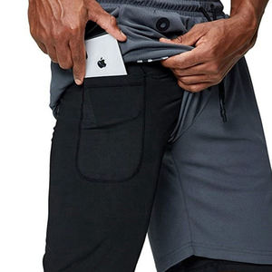 Gym Wear Cross Fit <b>Shorts</b> Mens Gym Workout <b>Short</b> Sports Running <b>Shorts</b> with Inner Phone Pocket <b>Compression</b> <b>Shorts</b> - Product Image 2